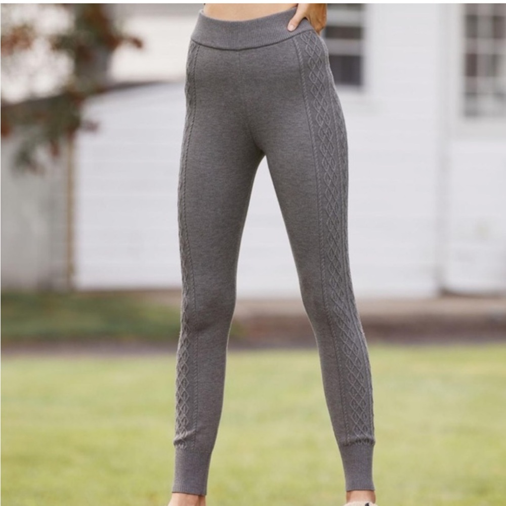 Anthropologie Cable-Knit Leggings Joggers Size Small